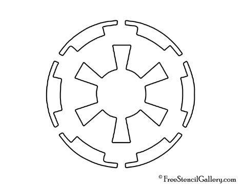 Star Wars Galactic Empire Symbol Stencil | Free Stencil Gallery