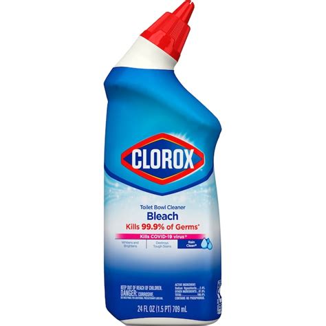 Clorox Clinging Bleach Gel 24-fl oz Rain Clean Toilet Bowl Cleaner ...