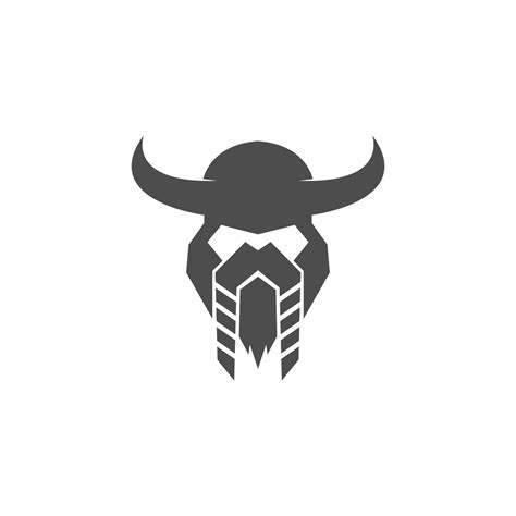 Viking icon logo design 10351749 Vector Art at Vecteezy