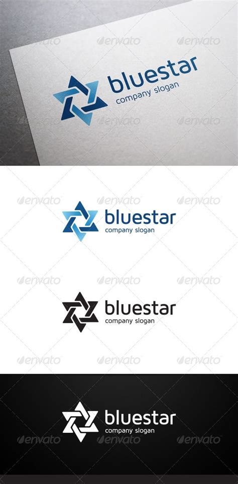 Blue Star Logo | Star logo, Star logo design, Logo templates