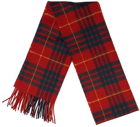 Lambswool Wool Scottish Tartan Scarves Warm Winter