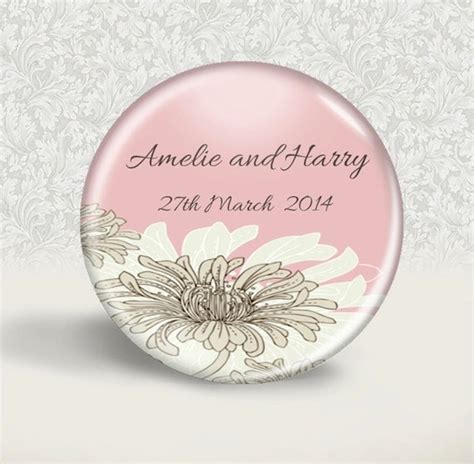 Custom Wedding favor magnets personalise with your text