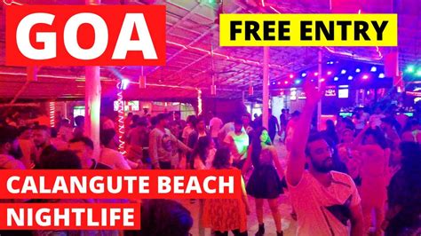 GOA | Calangute Beach Nightlife - November 2021 | Free Entry | Goa Vlog ...