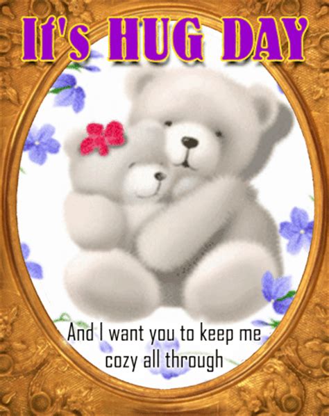 Teddy Hug Card. Free International Hug Day eCards, Greeting Cards | 123 ...