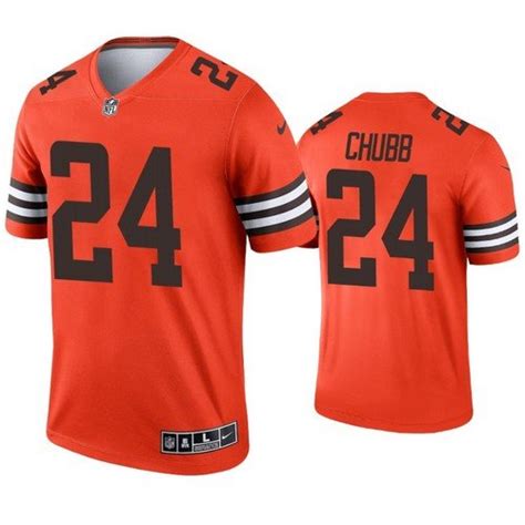 Browns Nick Chubb Inverted Orange Jersey – US Sports Nation