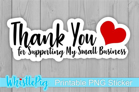 Small Business Sticker Thank You For Supporting My Business (1171147 ...