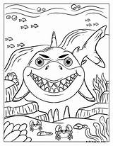 Nemo Shark Coloring Pages sketch template