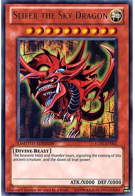 YuGiOh Legendary Collection 1 Single Card Ultra Rare Slifer the Sky ...