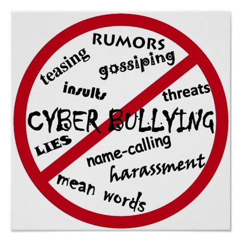 Stop Cyber Bullying Poster Ideas