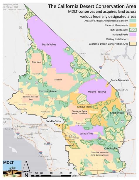 Ca Desert Conservation Area Map - Mdlt - California Desert Map ...