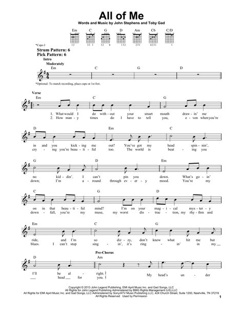 All Of Me | Sheet Music Direct