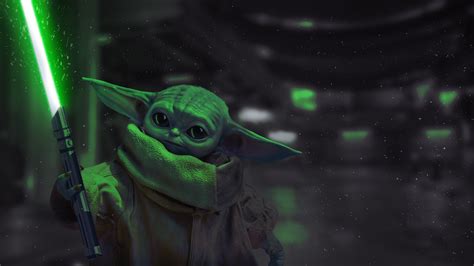 Baby Yoda - Jedi Knight [OC] : wallpapers