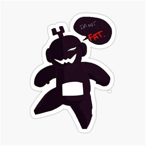 "Shadow Tubby Sticker and Pin" Sticker for Sale by SoliinaTubby | Redbubble