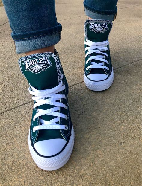 Customized Converse Sneakers- Philadelphia Eagles Edition in 2020 | Converse sneakers, Sneakers ...