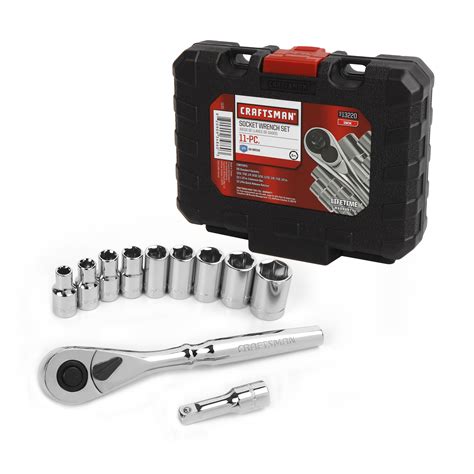 Craftsman 11-Piece 1/4-in Drive Socket Wrench Set - Standard (SAE)