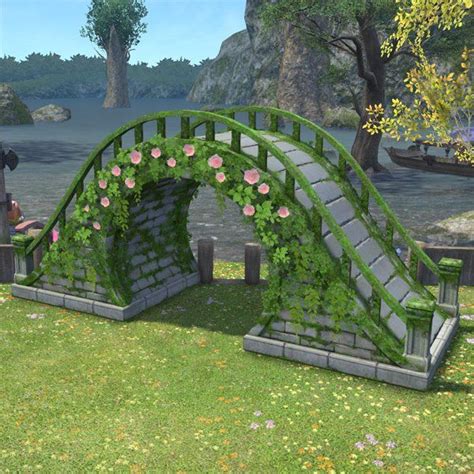 Living Arch FFXIV Housing - Outdoor Furnishing | Brick garden, Outdoor furnishings, Brick paving