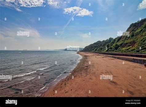 Teignmouth beach in Devon Stock Photo - Alamy