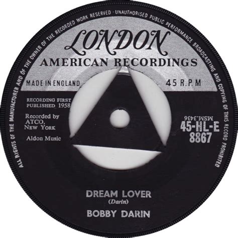 Bobby Darin - Dream Lover (1959, Vinyl) | Discogs