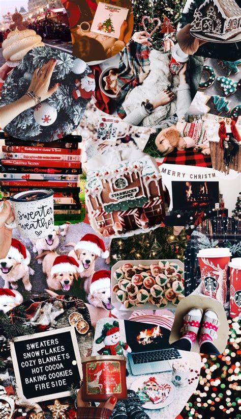 Cozy Christmas Aesthetic Collage - Christmas Day