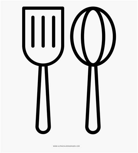 Cooking Utensils Coloring Page