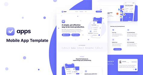 Mobile App Webflow Template - Apps | BRIX Templates