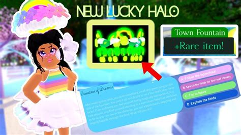 ALL HALO FOUNTAIN STORY ANSWERS TO WIN THE NEW LUCKY HALO!!!-Royale High - YouTube