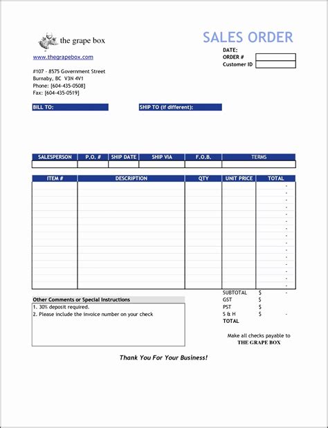 10 Sales order form Template Excel - SampleTemplatess - SampleTemplatess