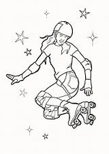 Roller Skating Coloring Pages  Coloring Nation sketch template