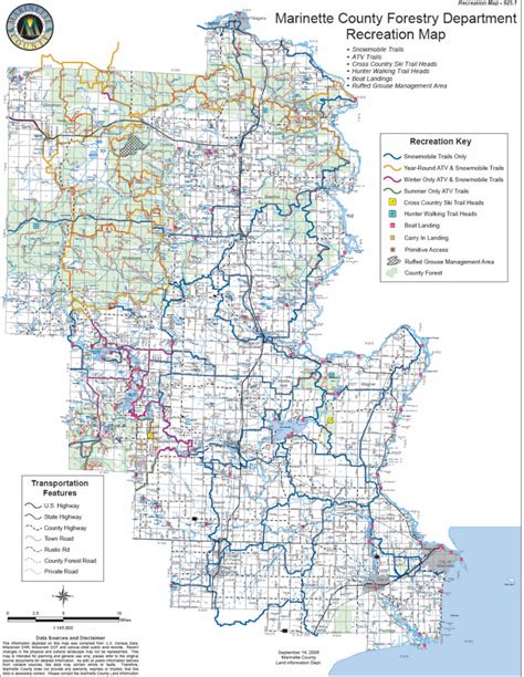 Marinette County Maps - North Country Real Estate - ATV Maps ...