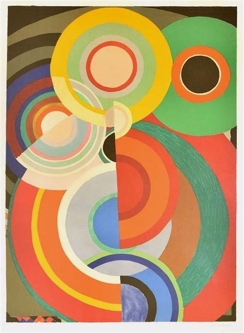 Sonia Delaunay - Automne - Original Lithograph by Sonia Delaunay - 1965 ca. at 1stDibs