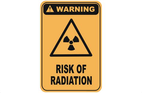 Risk of Radiation W3081 - National Safety Signs