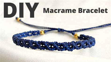 【Easy & Simple】 How To Make Macrame Bracelet 【Step by step】 English ...