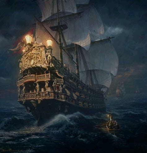 Pin by Sara Pollack on Pirates | Sailing ships, Ghost ship, Old sailing ships