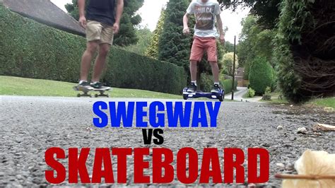 SWEGWAY VS SKATEBOARD | RACES & TRICKS - YouTube