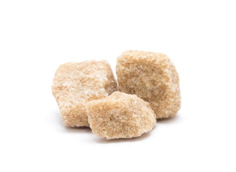 Brown Sugar Cubes Isolated on White Stock Photo - Image of calorie ...