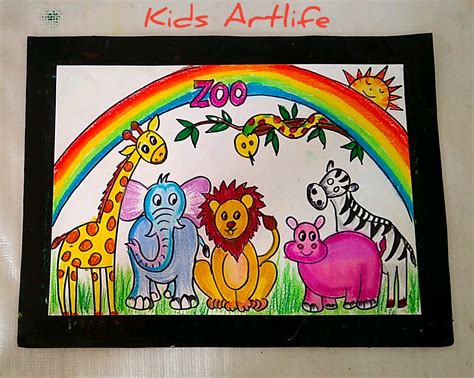 Animal zoo drawing for kids | Animal zoo drawing for kids | By Kids Artlife