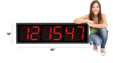 Large Digital Clock for Warehouse | BigTimeClocks