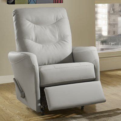 Relaxon Avery Leather Power Rocker Recliner - Red