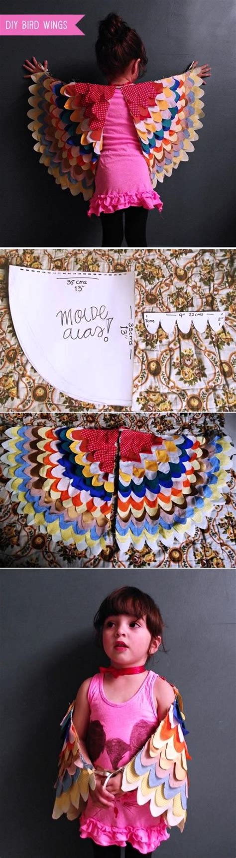 DIY Bird Wings Costume | Creative halloween costumes diy, Halloween ...