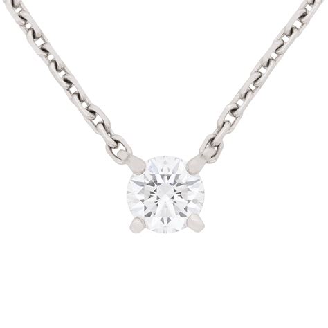 Cartier '1895' 0.51ct Diamond Solitaire Necklace | Farringdons Jewellery