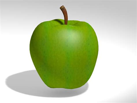 green apple 3d model