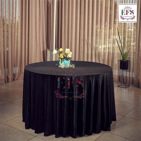 Black velvet table cover – EFS