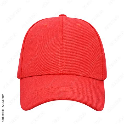 Red baseball cap isolated Stock Photo | Adobe Stock