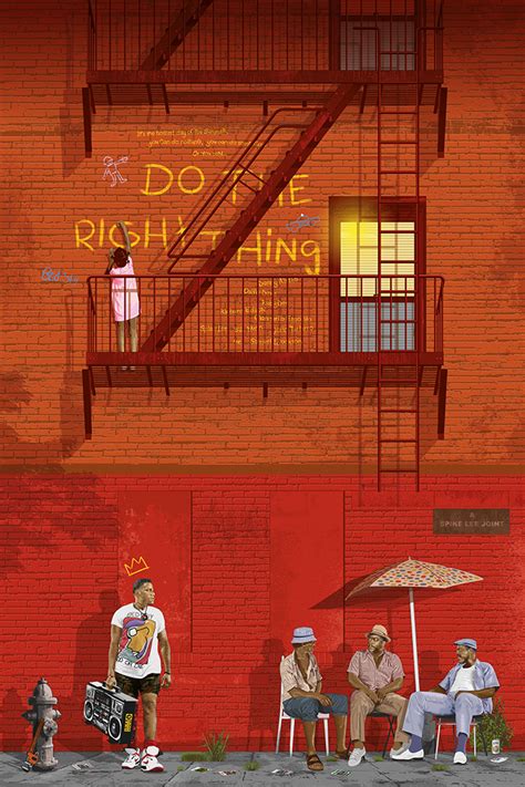 Spike Lee Do The Right Thing Movie Poster - animaisdebem