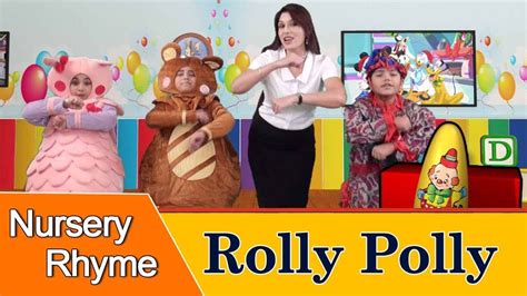 Rolly Polly Rolly Polly with lyrics - Nursery Rhymes | Fun and Learn ...