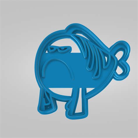 Archivo STL Mr. Grumpy Fish de Bubble Guppies Pie de imprenta Cookie Cutters 🐠・Diseño de ...