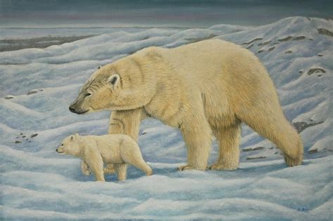 Polar Bear Painting by Sid Ball