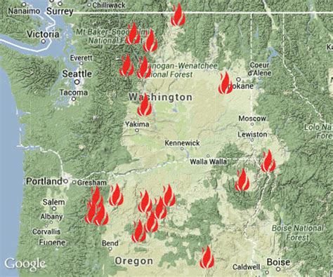 Fire Map Northwest - Zip Code Map
