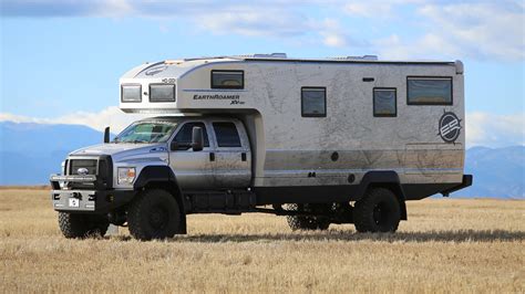 This $1.7 million off-road camper van built on a Ford F-750 can sleep 6 people