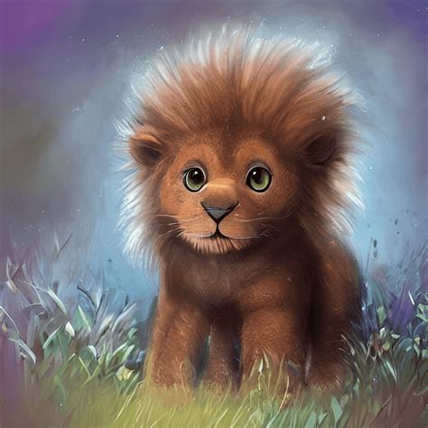 Cute Baby Melanin Lion Graphic · Creative Fabrica